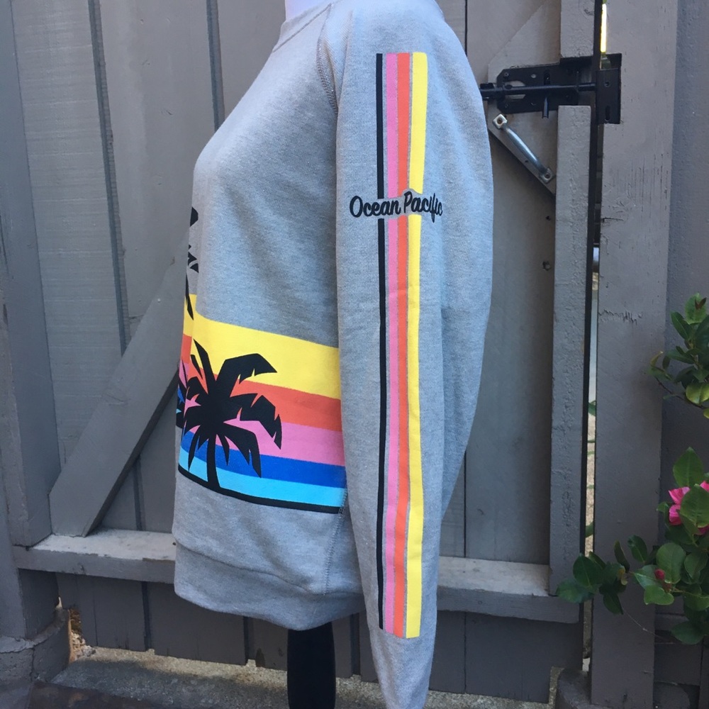 βSOLDβHOST PICK π Vintage OP Palm Tree Sweatshirt - Picture 2 of 6